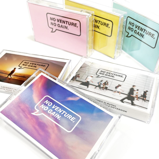 in Action カセットテープ型ノート